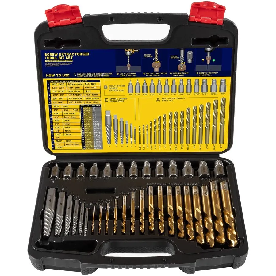 Режущий инструмент 35-Piece Screw Extractor and Drill Bit Set 11135ZR Remove Bro