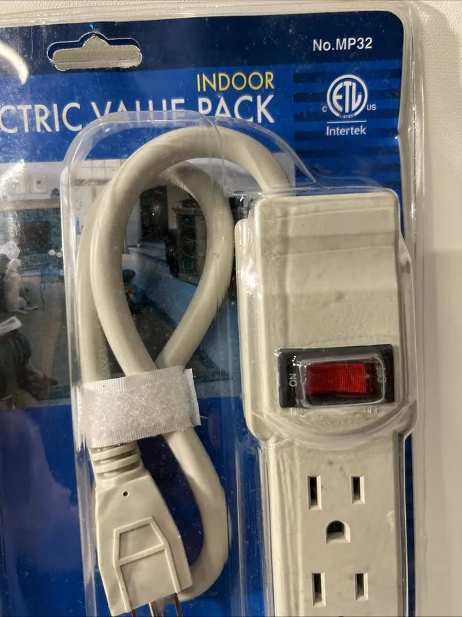 Режущий инструмент ELECTRIC SET 6 OUTLET POWER STRIP W 2FT.CORD/3 OUTLET WALL TA — фото лота 2