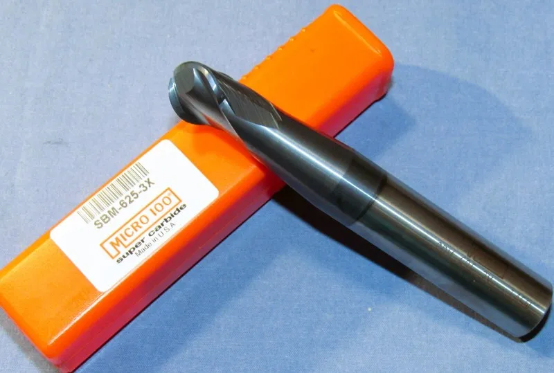 Режущий инструмент 1/2 2 FLUTE SE 45 DEGREE HH CARBIDE END MILL W/.010cr. MICRO1