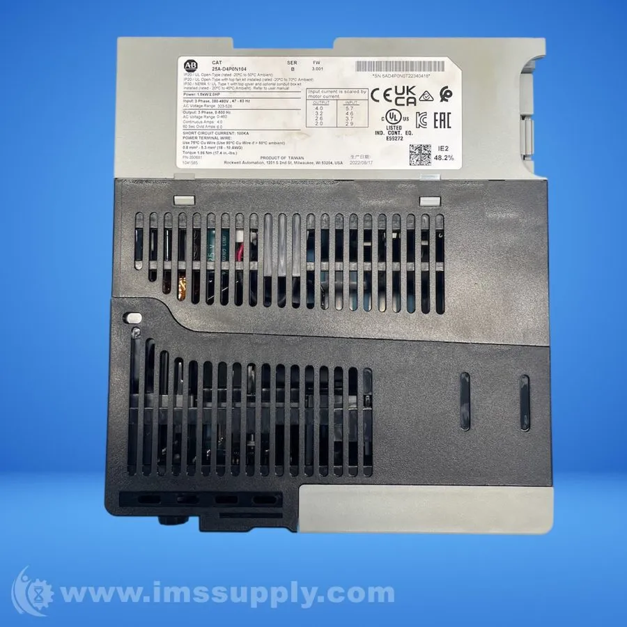 Частотный преобразователь 2022 Allen Bradley 25A-D4P0N104 /B PowerFlex 523 AC Dr