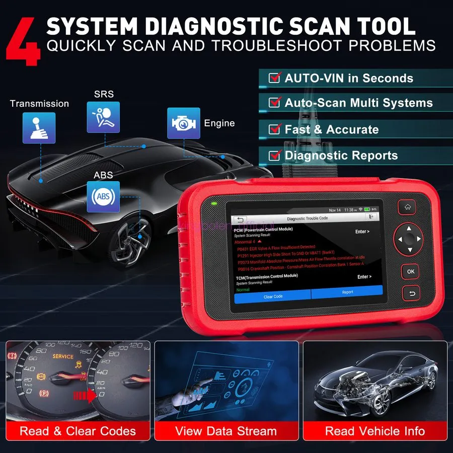 Диагностический сканер LAUNCH CRP123I V3.0 Automotive Scanner Engine ABS SRS TCM