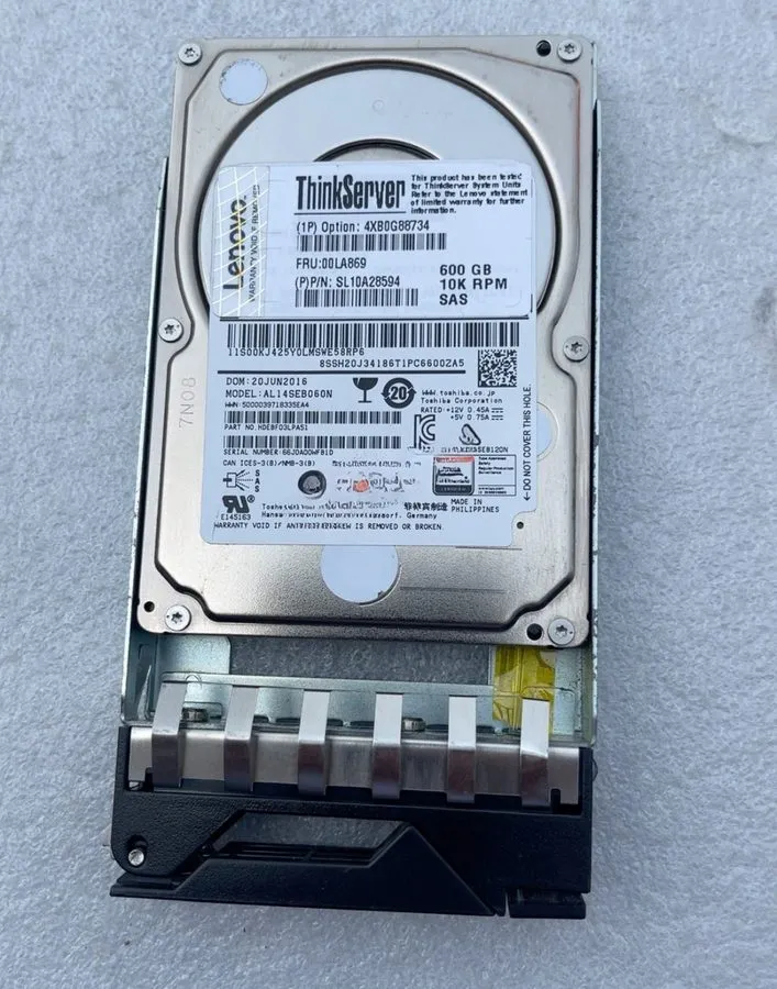 Жёсткий диск Lenovo 00LA869 4XB0G88734 600GB SL10A28594 10K 12Gb/s SAS Hot Swap