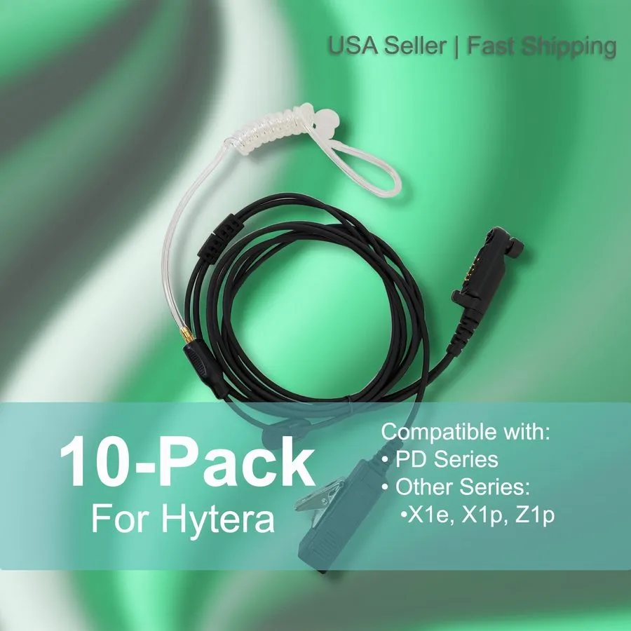 Гарнитура Wholesale 2-Wire Acoustic PTT Earpiece для Hytera Radios PD600, PD602G