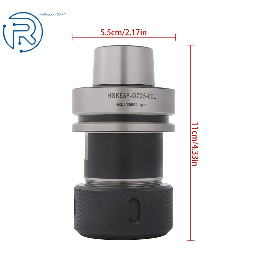 Патрон 25 × 3.15in 24000RPM High Speed Balanced HSK 63F Collet Chuck CNC Router — фото лота 1