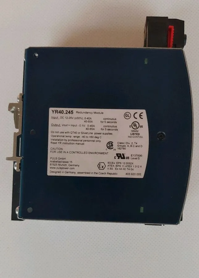 Блок питания PULS YR40.245 DIN Rail Power Supply Redundancy Module 24VDC 40A