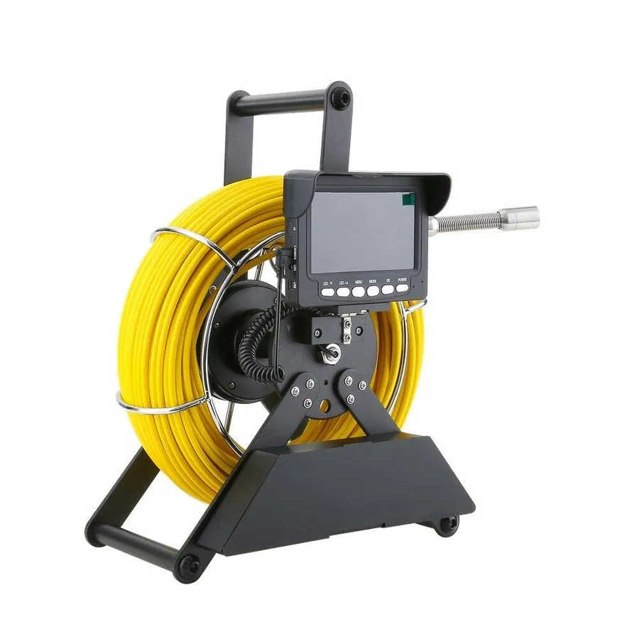 Камера для телеинспекции труб 9" Monitor 40M Pipe Inspection Camera IP68 HD 1000 — фото лота 2