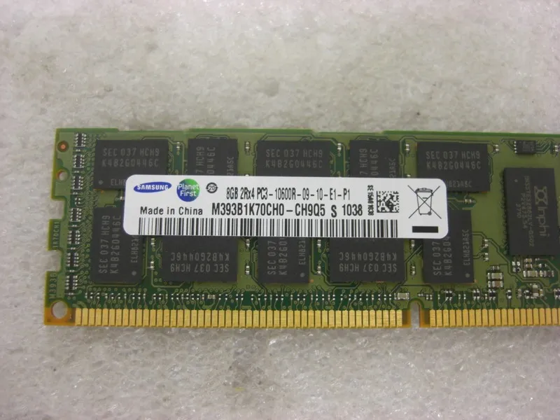 Модуль памяти HP 501536-001 Samsung 8gb 2Rx4 pc3-10600r-09-10-e1-p1 m393b1k70ch0