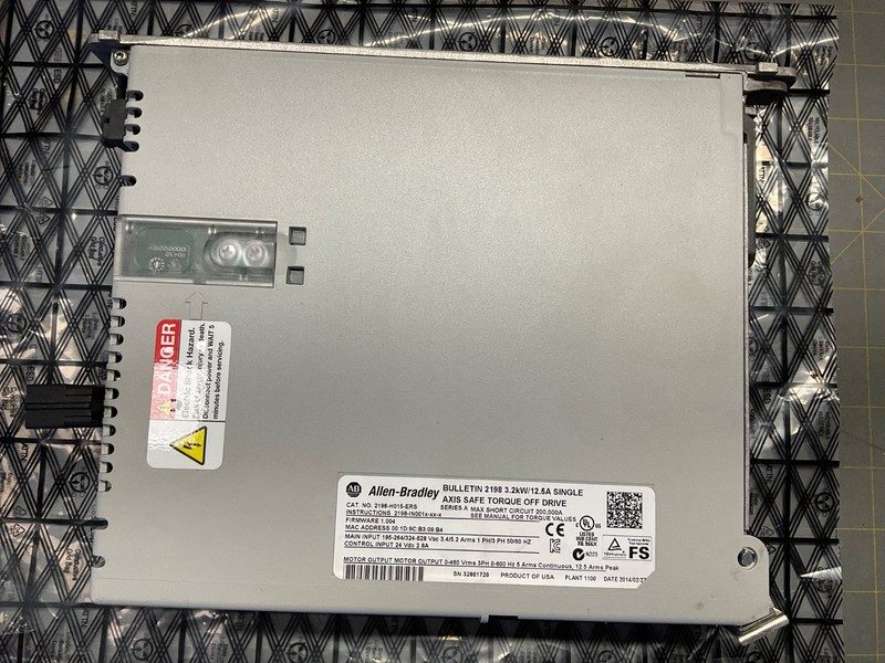 Сервопривод Allen-Bradley 2198H015ERS2 Servo Drive 2198-H015-ERS from WISCONSIN