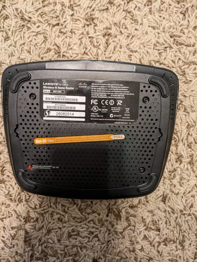 Маршрутизатор Linksys WRT120N 150 Mbps 4-Port 10/100 Wireless N Router