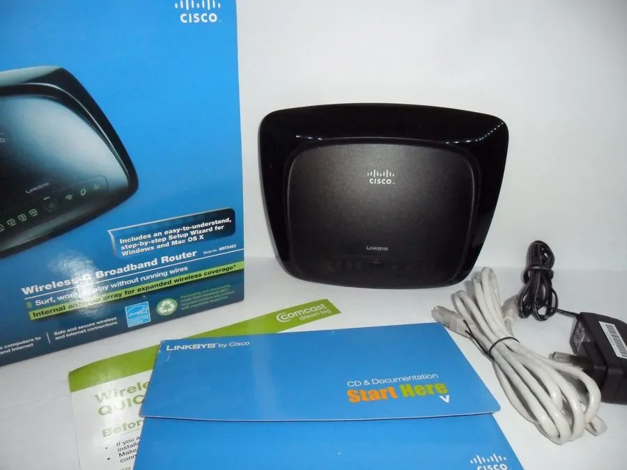 Маршрутизатор CISCO Linksys WRT54G2 V1 54 Mbps 4-Port 10/100 Wireless G Router