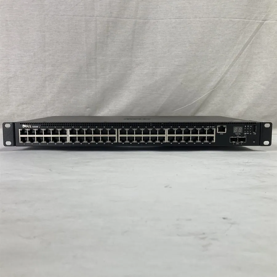 Коммутатор Dell Networking N2048 48-Port Gigabit PoE+ Managed Ethernet Switch — фото лота 1