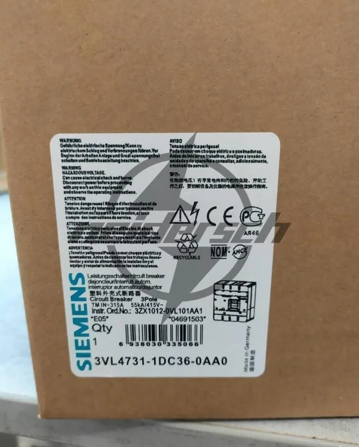 Автоматический выключатель Siemens 3VL4731-1DC36-0AA0 (3VL4740-1AA36-0AA0+3VL943