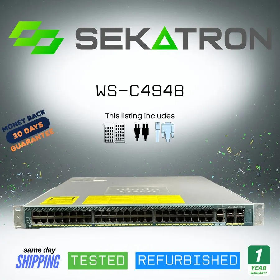 Коммутатор 🖧 Cisco WS-C4948 48-Port Gigabit Ethernet Enterprise Switch ⚡