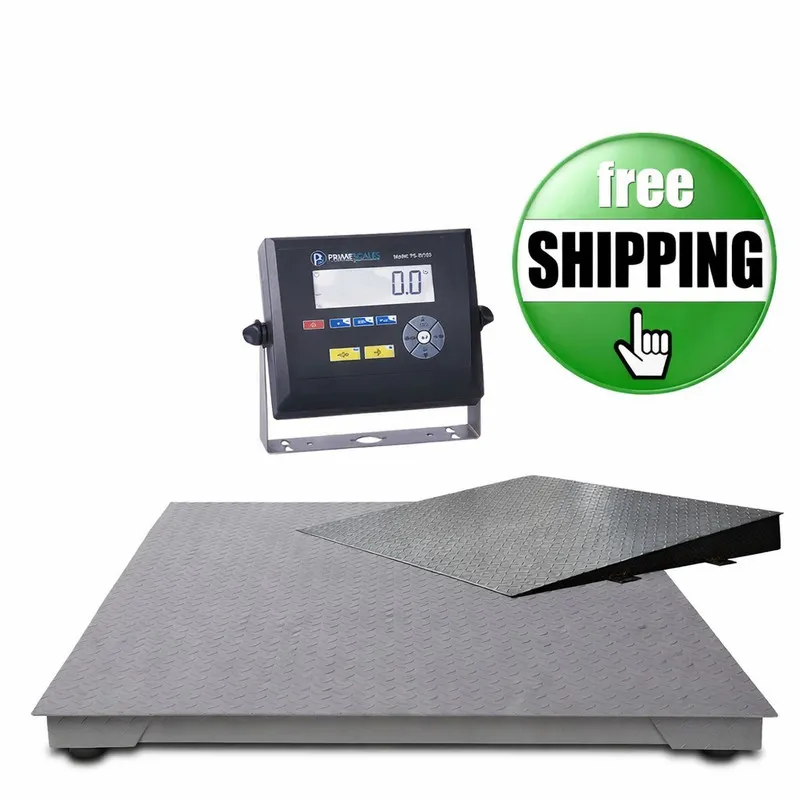 Весы Prime Scale 5000 lb Floor Scale 48"x48" Pallet Scale w/ PS-IN103 Indicator — фото лота 1