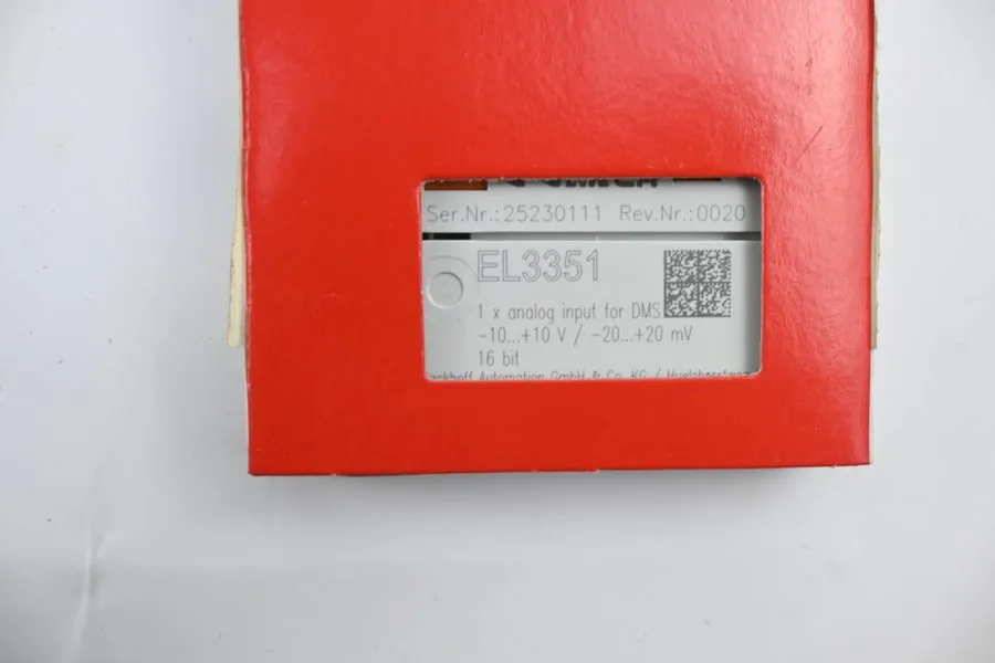 Модуль ввода-вывода BECKHOFF EL3351, ETHERCAT TERMINAL #341838