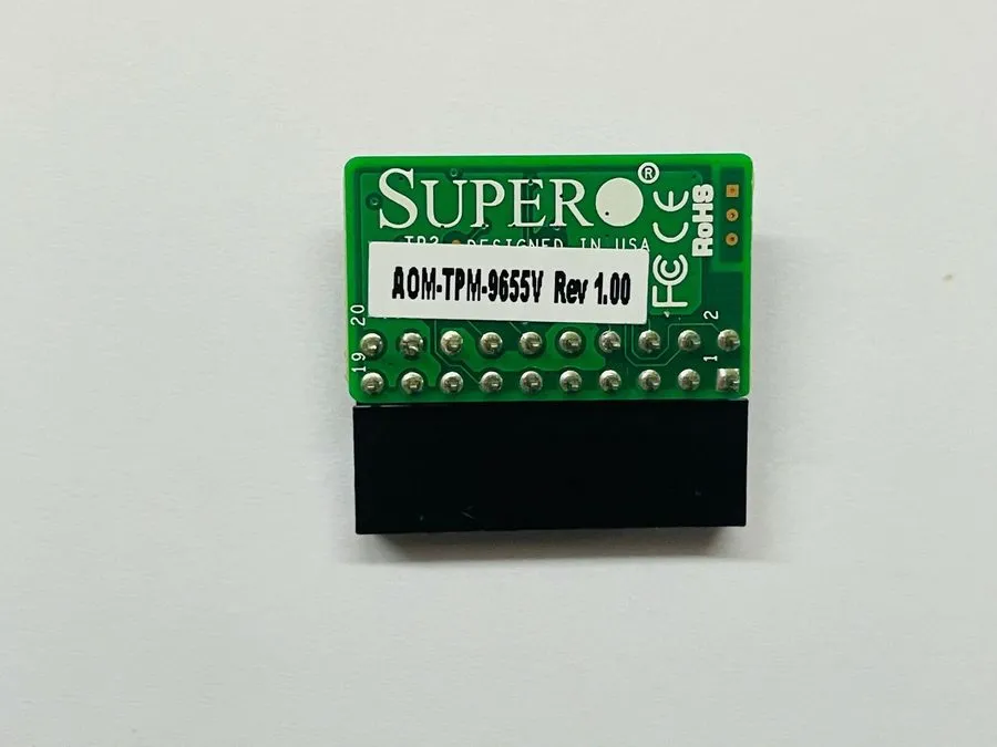 Модуль TPM Supermicro Vertical TPM 1.2 Security Module w/ Infineon 9655 AOM-TPM- — фото лота 2