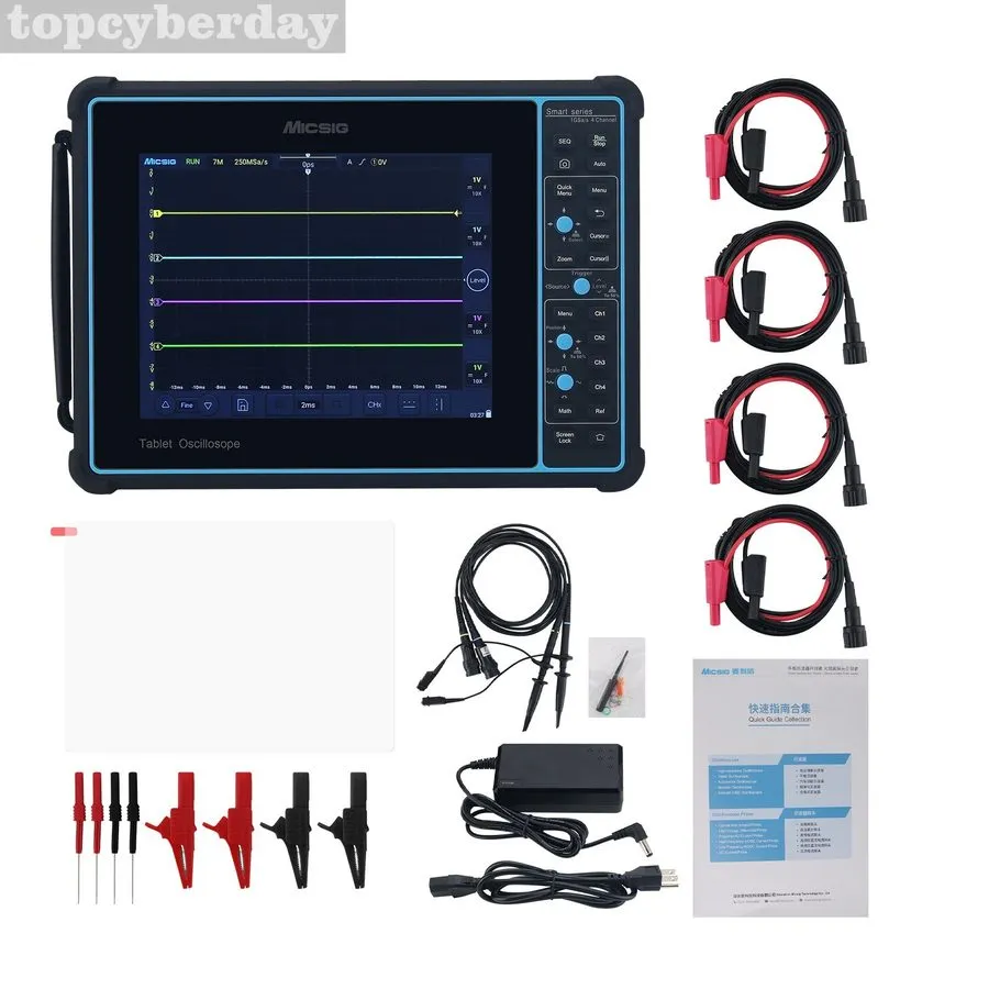 Осциллограф Micsig SATO1004 100MHz 1GSa/s Automotive Oscilloscope 4CH Tablet Osc