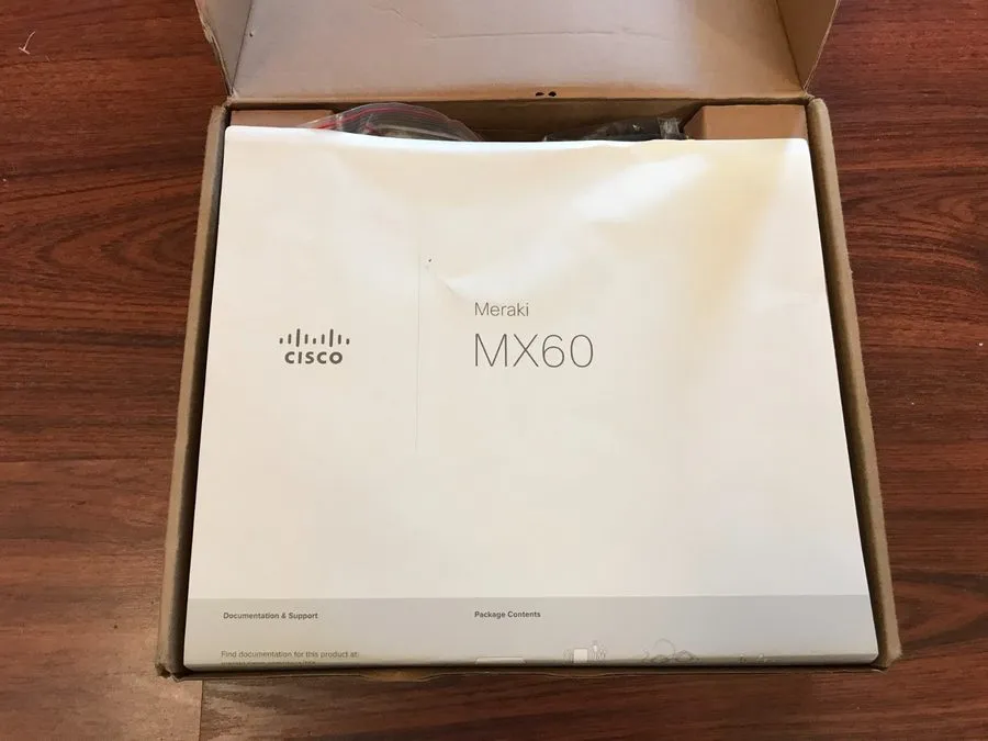 Маршрутизатор Cisco Meraki MX60 Small Branch Security Appliance Model : 600-1601