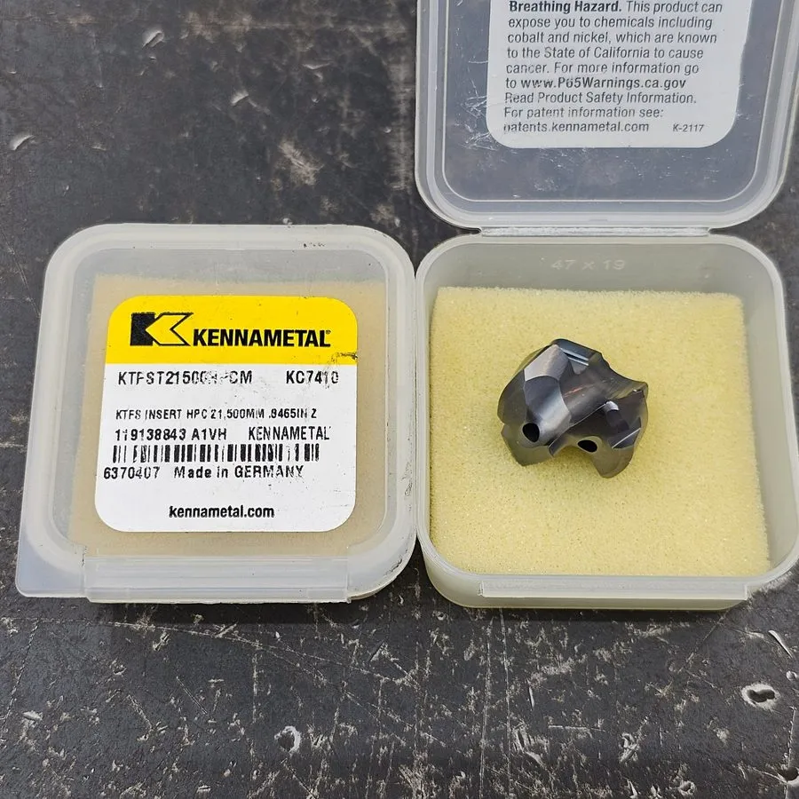 Режущий инструмент Kennametal .847" 21.5mm KTFST21500HPCM 6370407 KC7410 Carbide