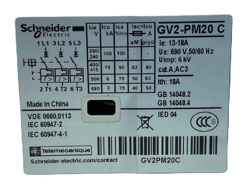 Автоматический выключатель Schneider GV2PM20C 13-18A Motor circuit breaker — фото лота 4