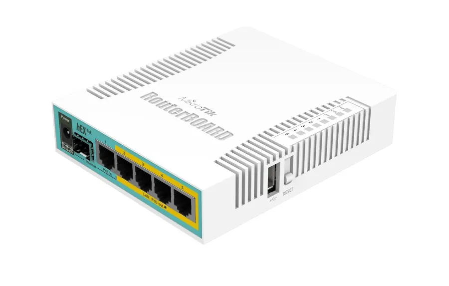 Маршрутизатор MikroTik hEX PoE RB960PGS Router 5-Port Gigabit PoE-Out RouterOS S