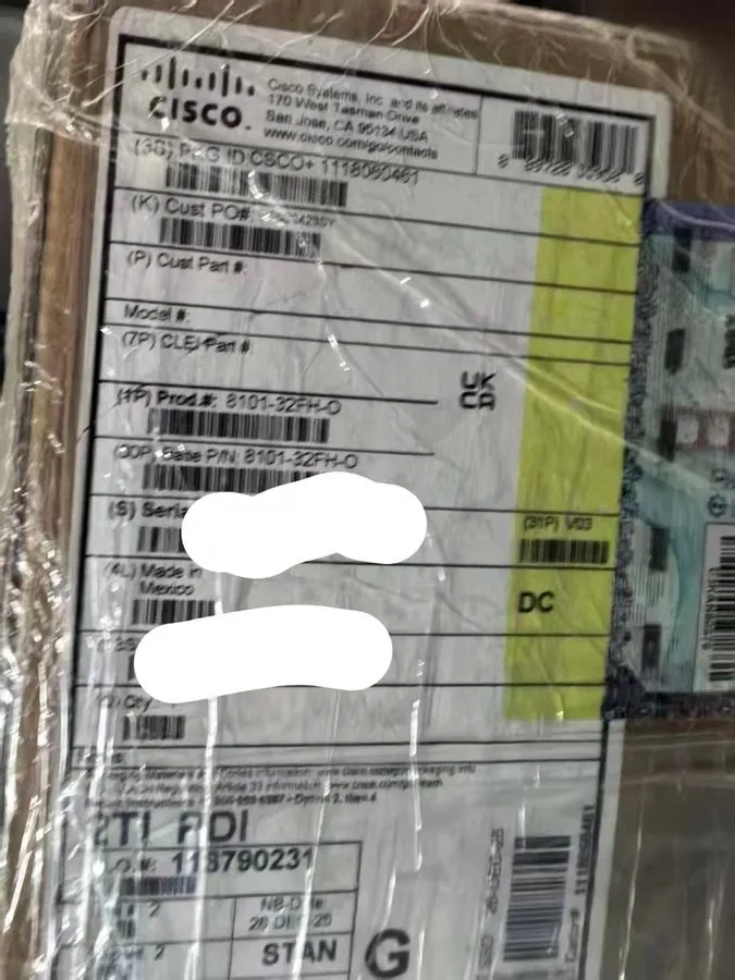 Коммутатор Cisco 8101-32FH-O 32 Port 400G QSFP-DD Core Router Switch