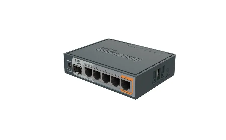 Маршрутизатор MikroTik hEX S 5 Ports Gigabit Ethernet Router RB760IGS SFP port