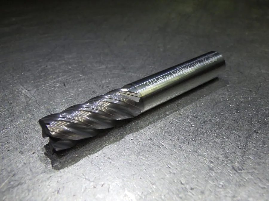 Режущий инструмент YG-1 1/2" 5 Flute Carbide CR Endmill 1/2" Shank .060" R EH999 — фото лота 1