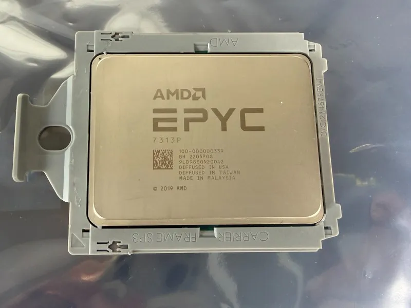 Процессор AMD epyc 7313p CPU processor 3.0-3.7ghz 16 core 128mb 155w sp3 (100-00