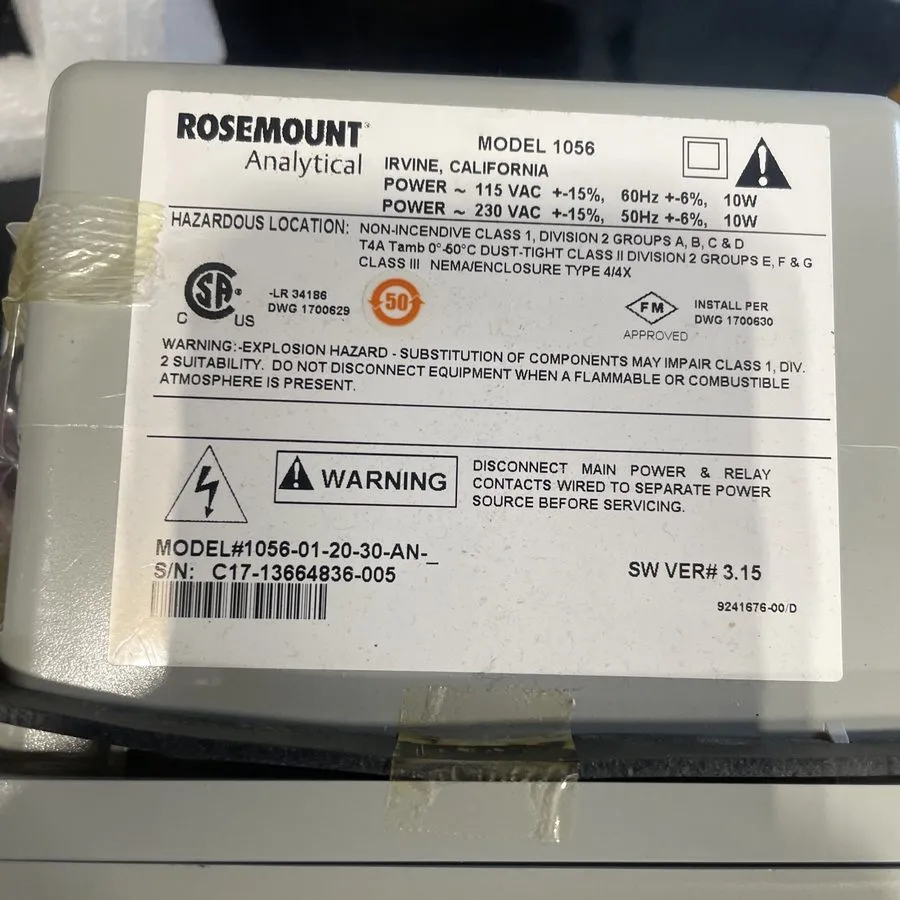 Трубопроводная арматура ROSEMOUNT 1056-01-20-30-AN 115/230VAC NSMP