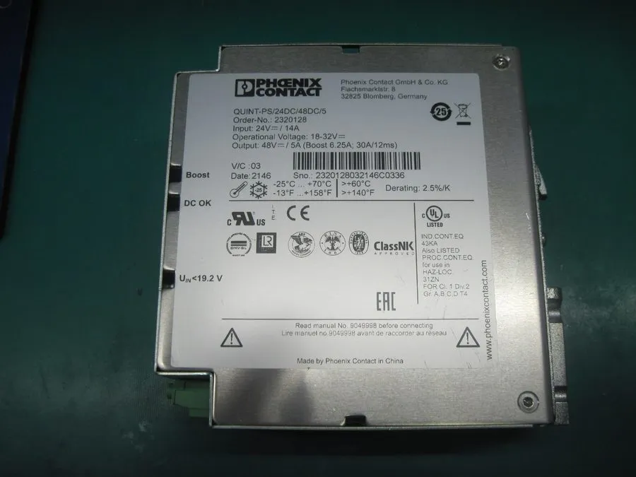 Блок питания Phoenix Contact 2320128 QUINT-PS/24DC/48DC/5 DIN Rail Power Supply