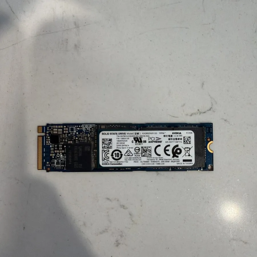 SSD-накопитель Kioxia 512GB M.2 2280 NVMe PCIe SSD KXG60ZNV512G 87% health