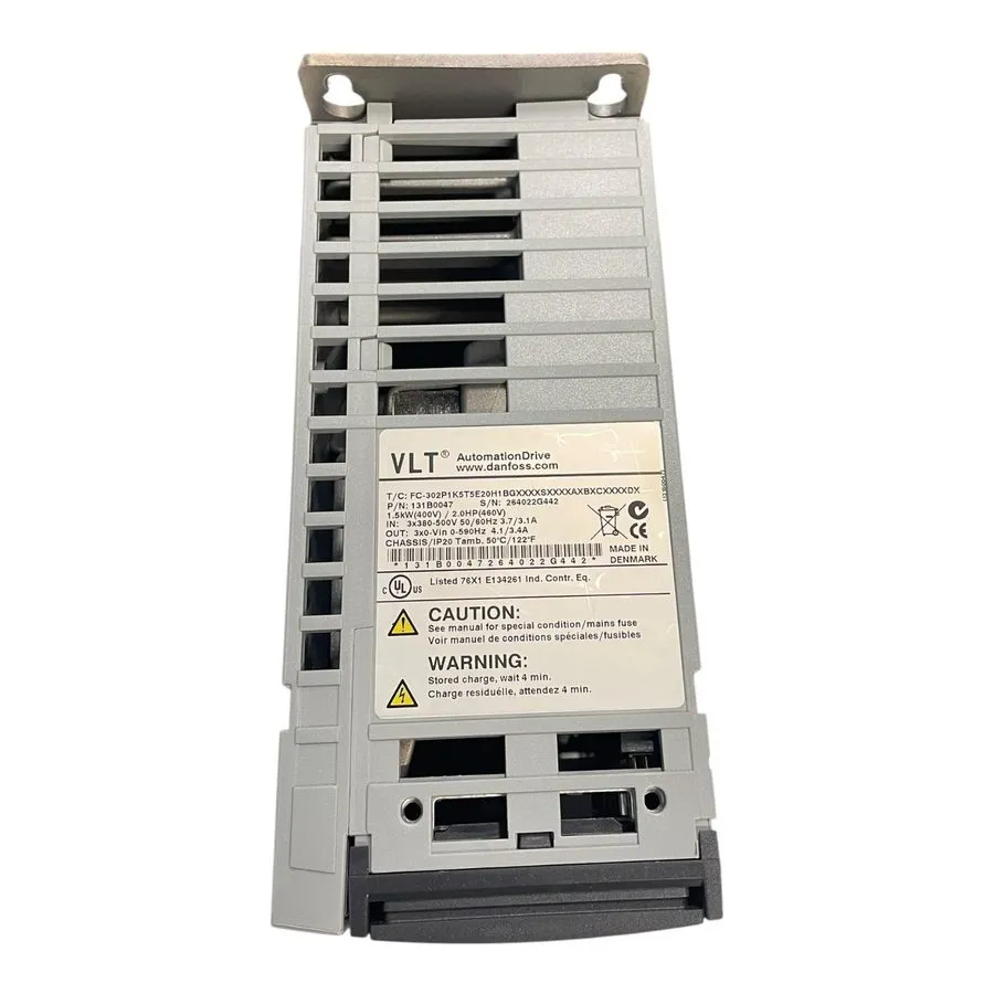 Частотный преобразователь Danfoss Variable Frequency Drive VLT FC-302P1K5T5E20H1 — фото лота 1