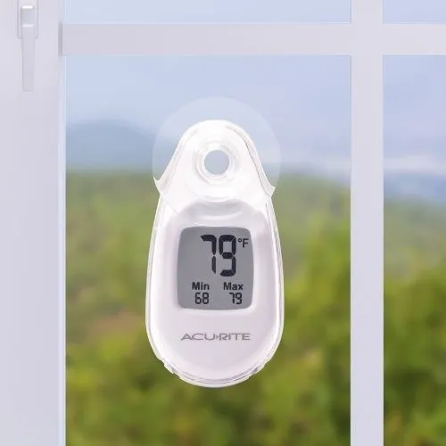 Вакуумная присоска Indoor Outdoor Thermometer 00315A2 White Suction Cup Weather — фото лота 2