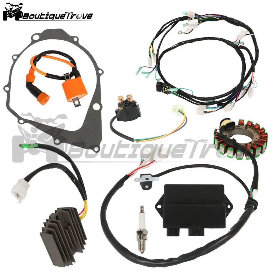 Жгут проводов 87 YAMAHA WARRIOR YFM350 YFM 350 COMPLETE WIRE WIRING HARNESS LOOM — фото лота 1