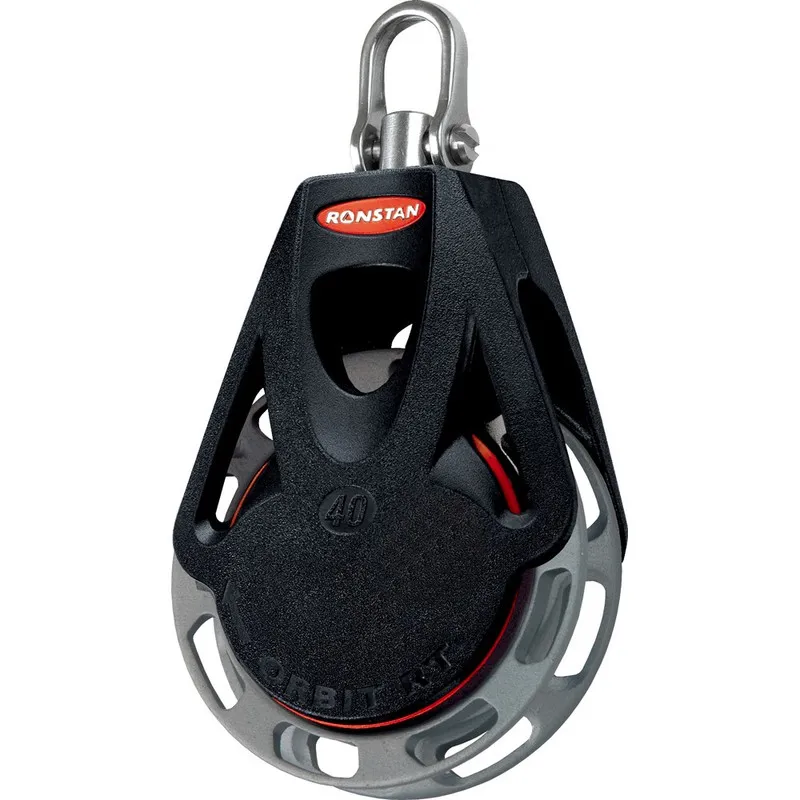 Такелажная скоба RF46100 Ronstan Series 40 Ratchet Orbit Block Single Auto Swive — фото лота 1