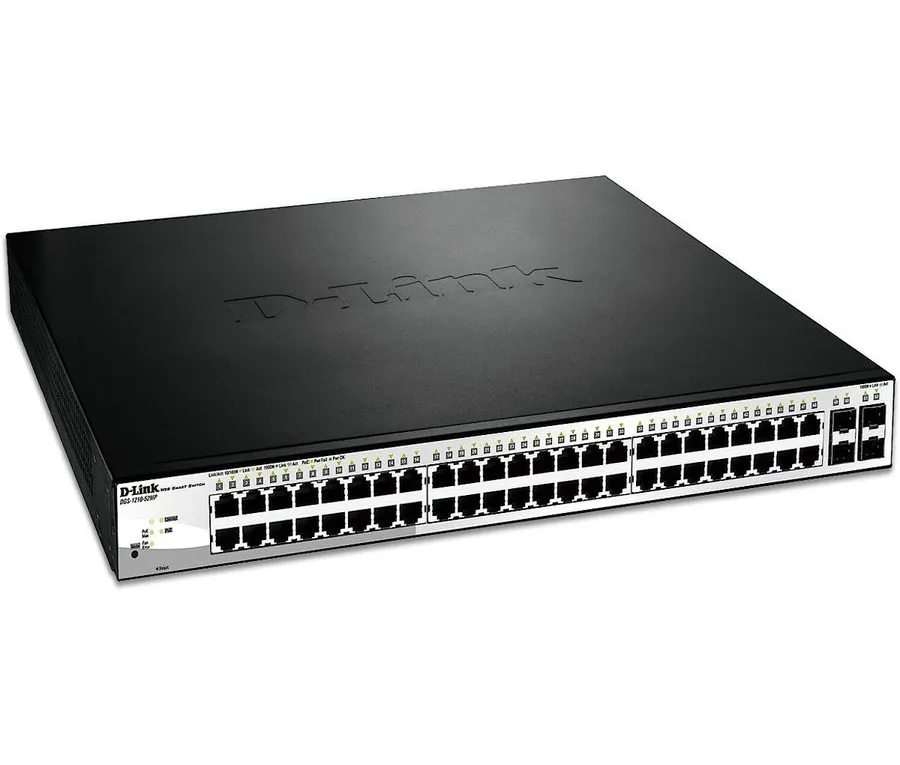 Коммутатор D-Link DGS-1210-52MP Ethernet Switch- 52 Ports -Manageable 4 x Expans