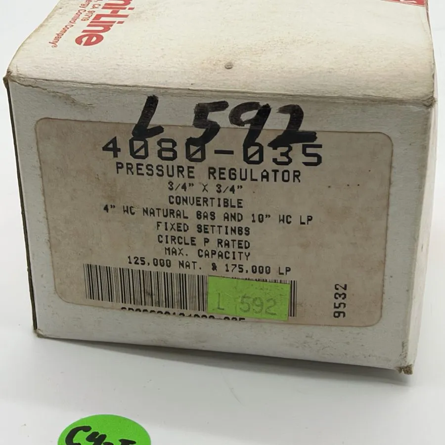 Трубопроводная арматура ROBERTSHAW 4080-035 PRESSURE REGULATOR. 4742G0015A — фото лота 2