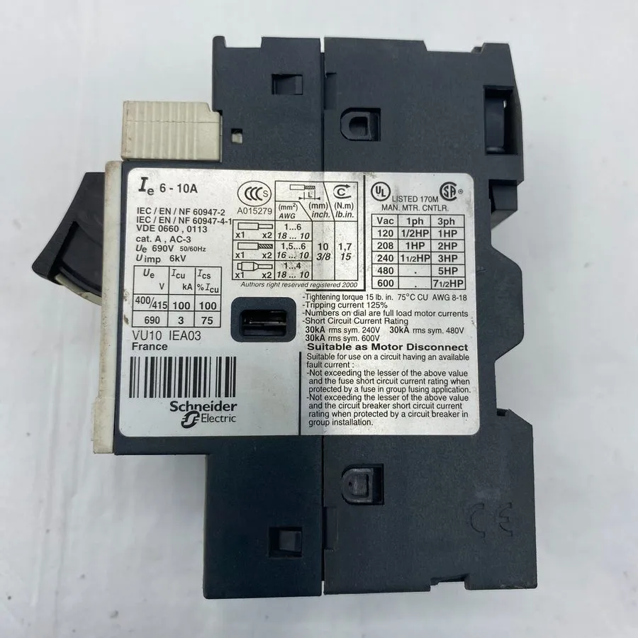 Автоматический выключатель Telemecanique GV2ME14 TeSys Motor Circuit Breaker 6-1