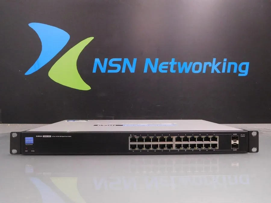 Коммутатор Cisco Linksys SLM2024 24-Port 10/100/1000 Gigabit Smart Switch