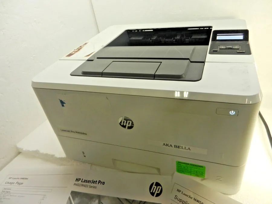 Лазерный принтер HP Laserjet M402dne Laser Printer *Cleaned & Serviced Count 13,