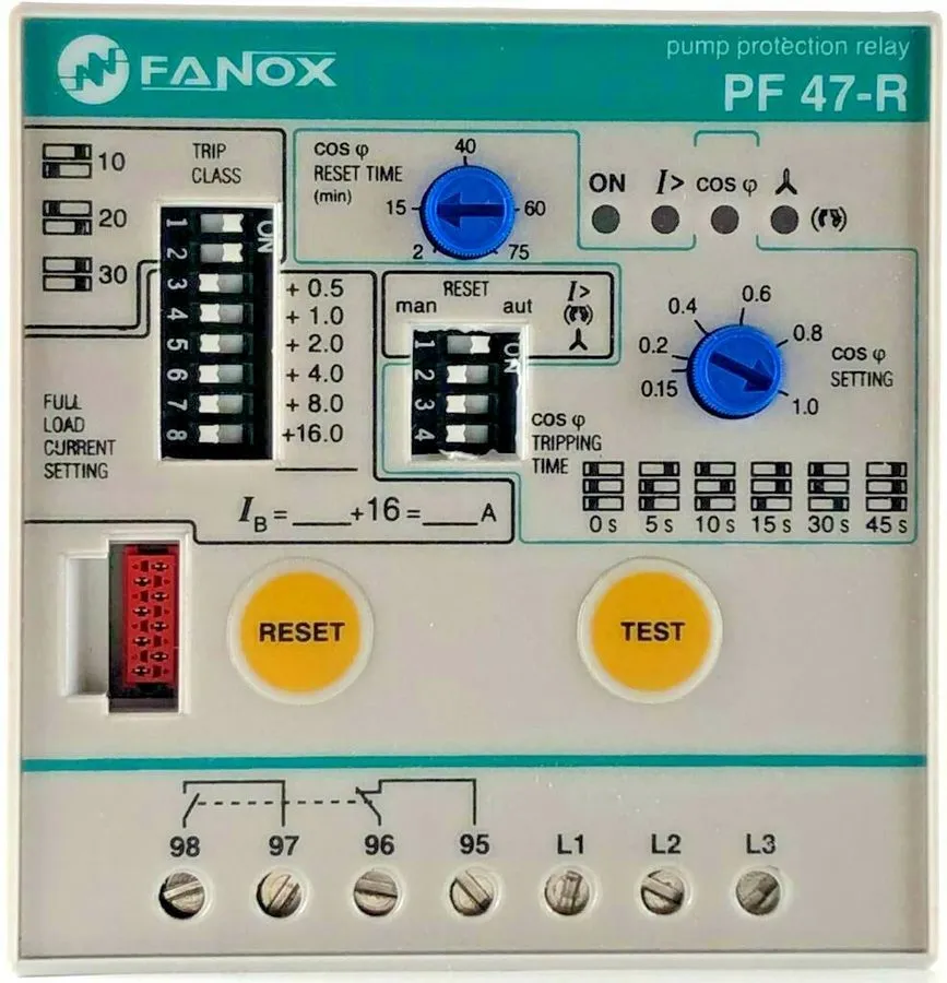 Реле защиты Pump Protection Relay WITHOUT LEVEL SENSOR, 10-30hp, 3-Phase, 230VAC