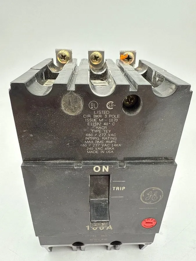 Автоматический выключатель GE General Electric 100A Circuit Breaker, 3-Pole, 480