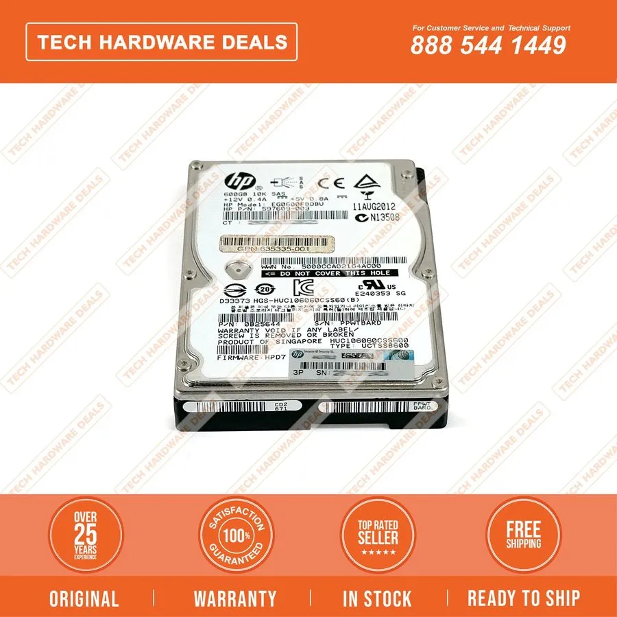 Жёсткий диск Hgst HUC106060CSS600 600Gb 2.5 Inch Sas Hdd 10K 10000 Rpm 6Gb 15Mm