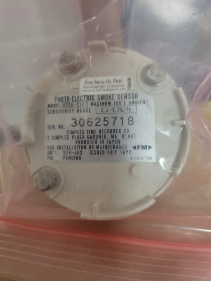 Оборудование пожарной сигнализации SIMPLEX 4098-9701 TRUEALERT SMOKE DETECTOR AD