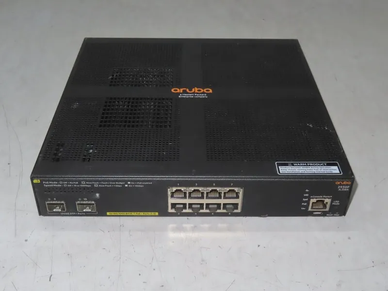 Коммутатор HP ARUBA 2930F JL258A 8 PORTS POE+ MANAGED SWITCH 2 PORTS 10GBE SFP