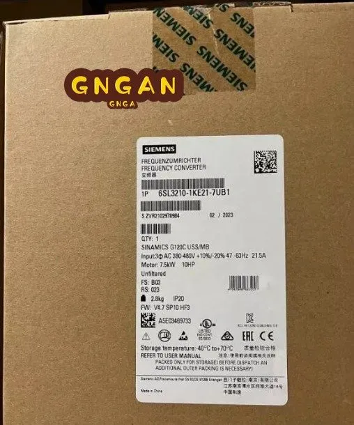 Частотный преобразователь SIEMENS SINAMICS G120C Rated Power 6SL3210-1KE21-7UB1