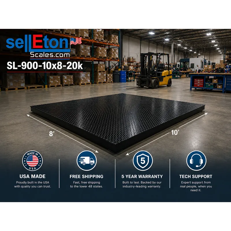 Весы SL-900-10x8-20k Industrial floor scale with 20,000 lb Capacity