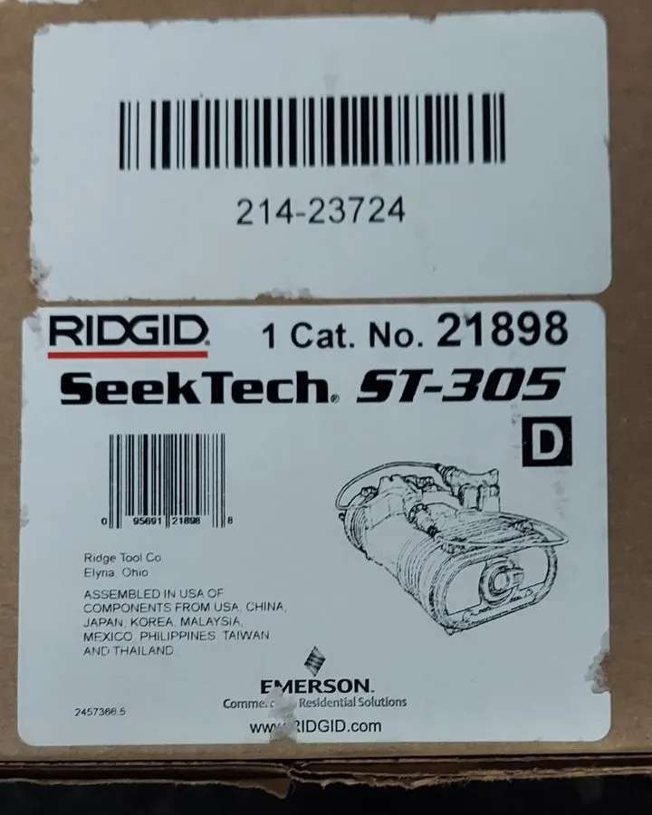 Трассоискатель Ridgid SeekTech SR-20 Utility Line Locator Receiver w/ ST-305 Tra