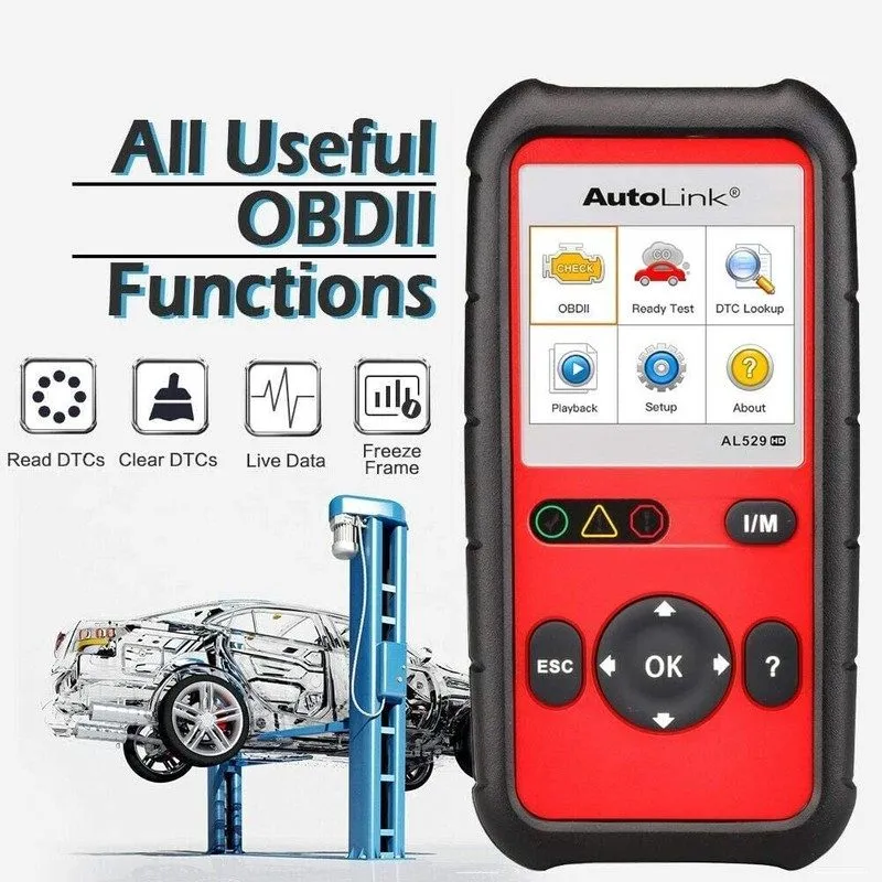 Диагностический сканер Autel AL529HD Auto Link Heavy Duty Truck Code er OBD2 Sca
